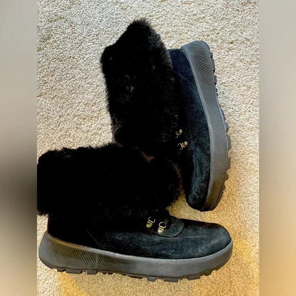 COLUMBIA SNOW/CAMPING BOOTS WOMENS SIZE 9 Black - Picture 1 of 4